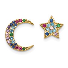 Colorful Moon &amp; Star Earrings
