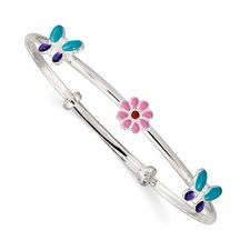 Flower and Butterfly Kids Bracelet