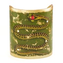 Green Snake Cuff - 3"