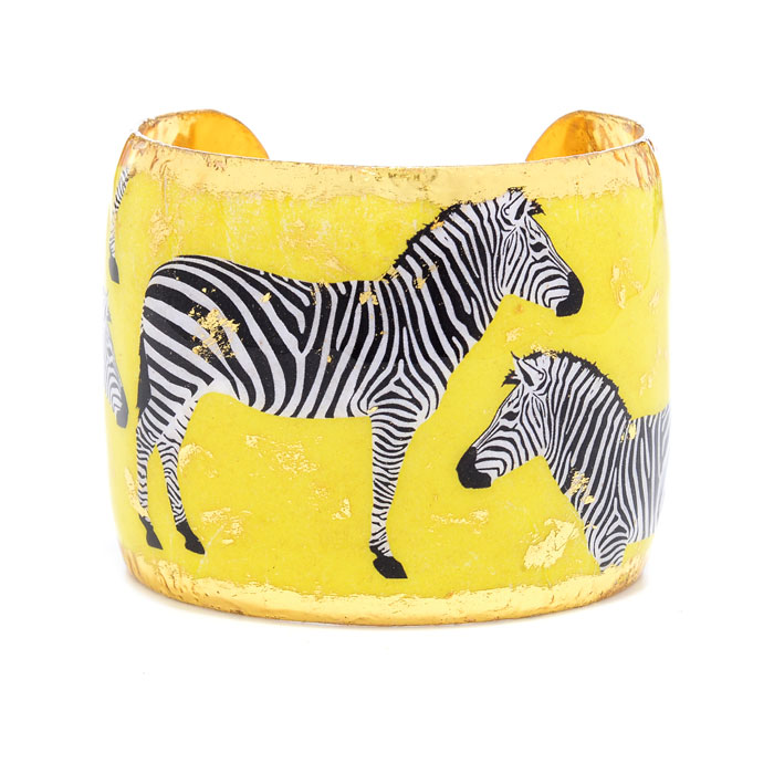 Zebra Dreams Cuff - Yellow