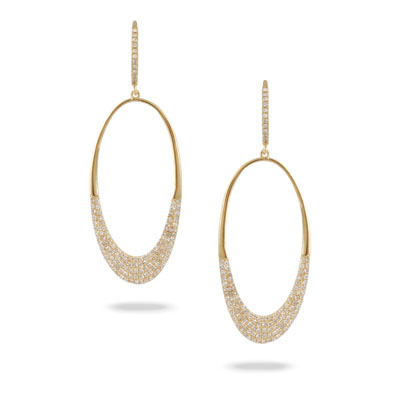 14k Gold Diamond Earring