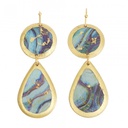 Abalone Mini Teardrop Earrings