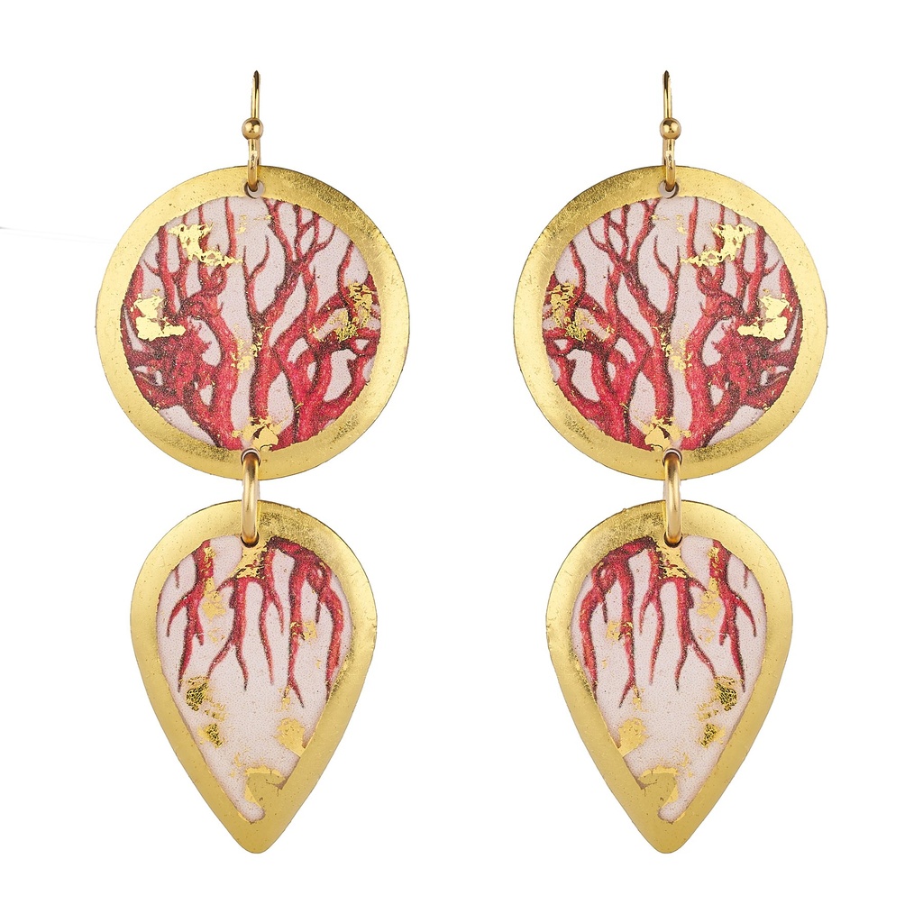 Coral Gala Earrings