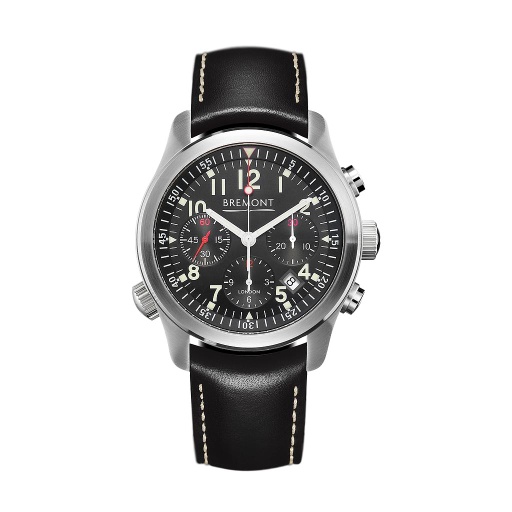[BR.WATC.0002343] Bremont Alt1-P W/Black Dial On Black Leather Strap