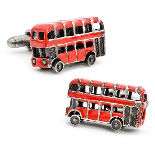 [CU.CUFF.0002982] Stainless Steel Double Decker Bus Cufflinks