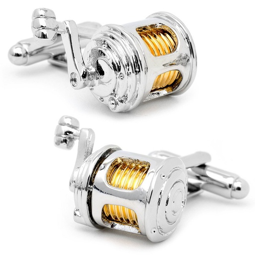 [CU.CUFF.0002997] Stainless Steel Tt Fishing Real Cufflinks