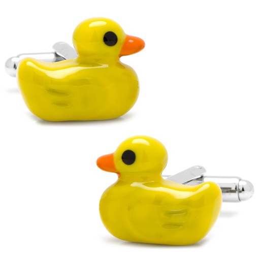 [CU.CUFF.3069] Rubber Duck Cufflinks