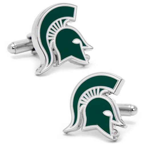 [CU.CUFF.0003112] Michigan State Spartan Cufflinks