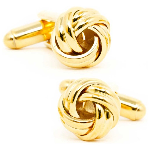 [CU.CUFF.0003121] Gold Knot Cufflinks