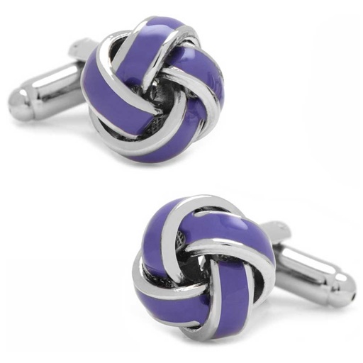 [CU.CUFF.0003123] Lavender Knot Cufflinks