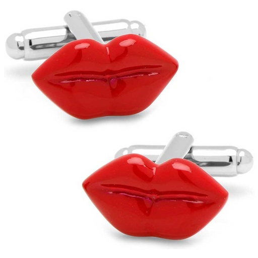 [CU.CUFF.3128] Red Lips Cufflinks