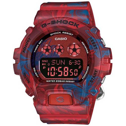 [PA.WATC.0005065] G-Shock 's' Series Classic Flower Design Red/Blue