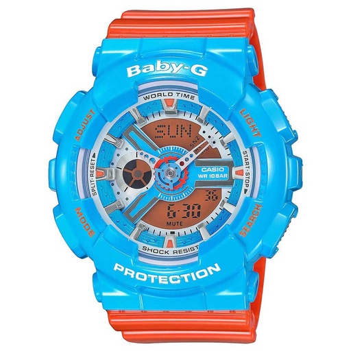 [PA.WATC.0005127] G-Shock Ltd Baby Blue/Orange 90s Edition. Ana-Digi