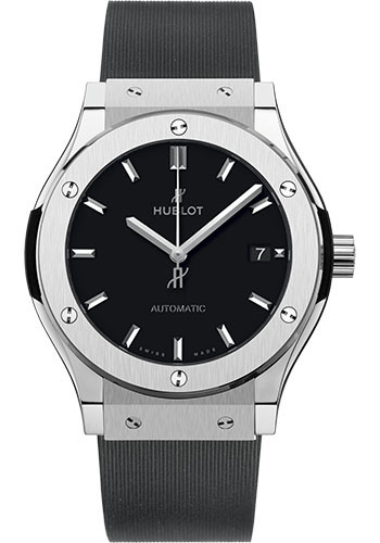 [CO.WTCH.0071878] Hublot Classic Fusion 42m Titanium W/Black Bezel & Date @ 3:00