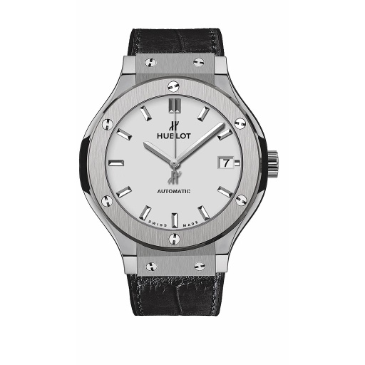 [HU.WATC.0005369] Hublot Classic Fusion 42m Titanium W/Silvered Opalin Dial