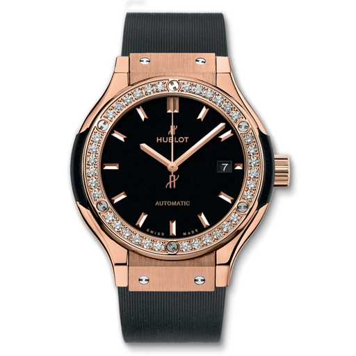 [HU.WATC.0005372] Hublot Classic Fusion Ladies 33m King Gold W/Diamond Bezel & Date @ 3:00