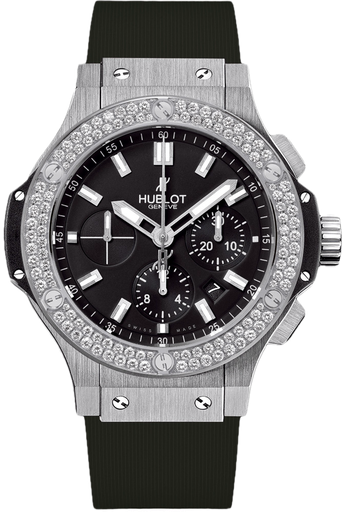 [HU.WATC.0005387] Hublot Big Bang 41m Stainless Steel Chrono W/Diamond Bezel 114rb=1.18cttw