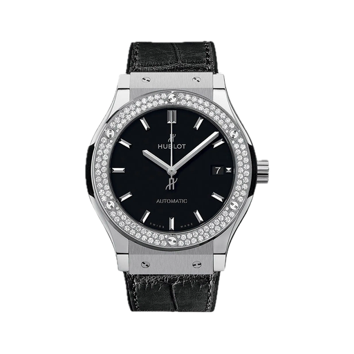 [HU.WATC.0005402] Hublot Titanium Diamond Bezel