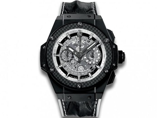 [HU.WATC.0005421] Hublot Unico King Power Classic Fusion Ceramic & White On Hornback