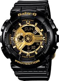 [CA.WATC.0005146] Baby G Small Black/Gold