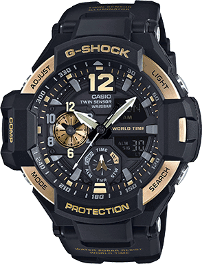 [CA.WATC.0005178] G-Shock Gravity Master Twin Sensor Dual Dialblack/Gold