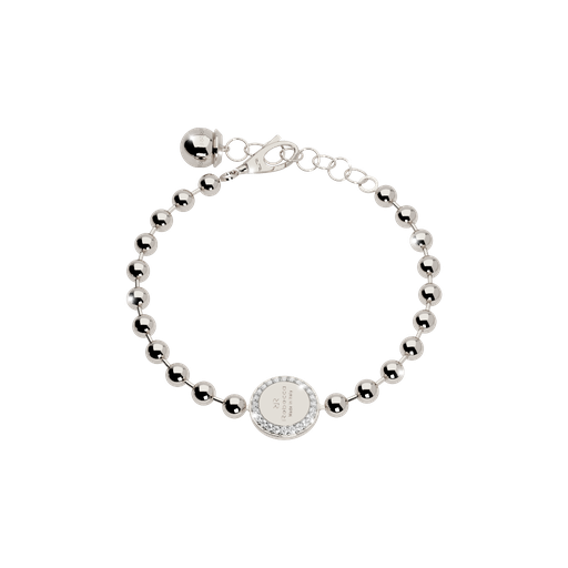 [TE.FASH.0007314] Rebecca White Gold Plated Beaded Bracelet