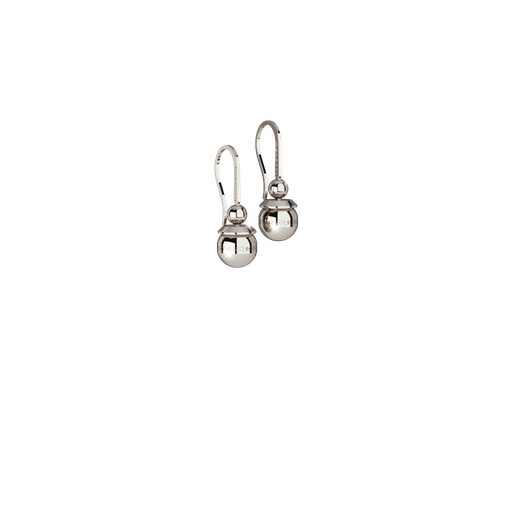 [TE.FASH.0007328] Rebecca White Gold Plated Danle Earrings W/Silver Prl