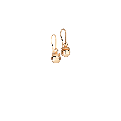 [TE.FASH.0007332] Rebecca Yellow Gold Plated Dangle Earrings W/Yg Plated Pearl