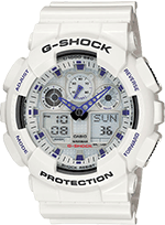 [PA.WATC.0005042] G-Shock Stainless Steel White W/Purple Accents