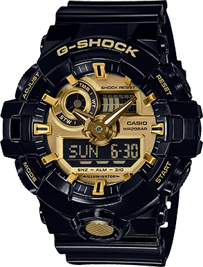 [CA.WATC.0005228] G-Shock Gs Front Button Garish Ad Gold