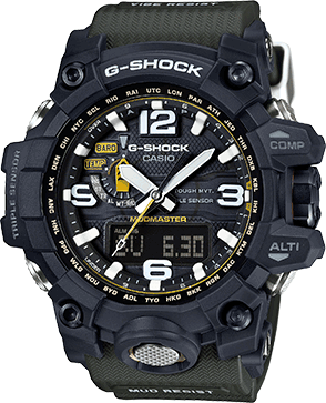 [CA.WATC.0005248] G-Shock Mud Resist 3 Sensor Olive Black