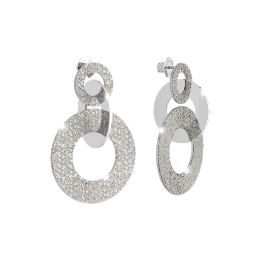 [TE.FASH.0007643] Rebecca Bronze & Steel Earrings