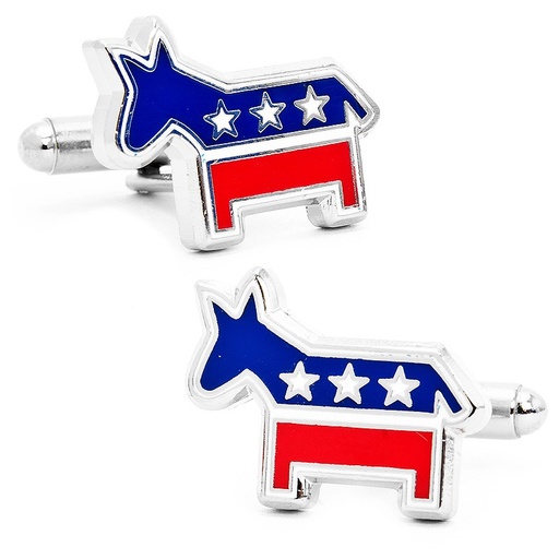 [CU.CUFF.3262] Democratic Donkey Cufflinks