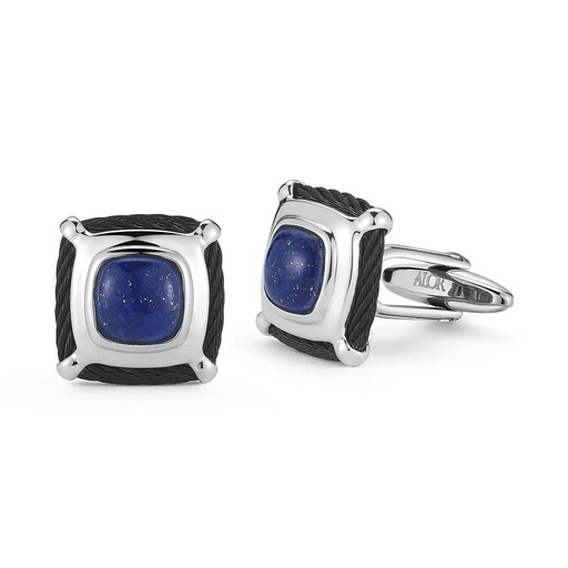 [AL.CUFF.1622] Men Cuff-Ss W/8x8 Cushion Lapis