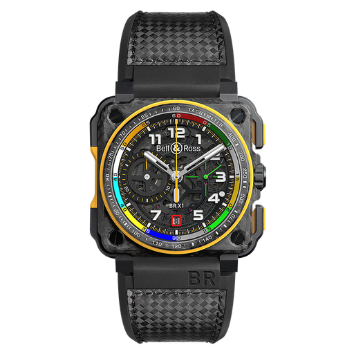 [BE.WATC.0002324] 45m Automatic, Carbon Forge & Ceramic W/Rubber Inserts Case, Bi-Material Rubber & Carbon Fiber Strap
