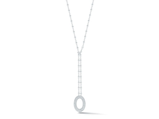 [AL.FASH.0001736] Necklace 18k White Gold & Gold Chain