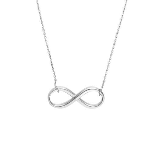 [MI.GOLD.0017638] 14k White Gold Infinity Neck 18in