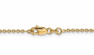 14k 1.4m Solid Polished Cable Chain