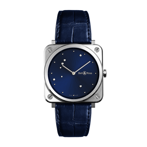[BE.WATC.0010158] BRS Quartz Eagle Steel Alligator Strap