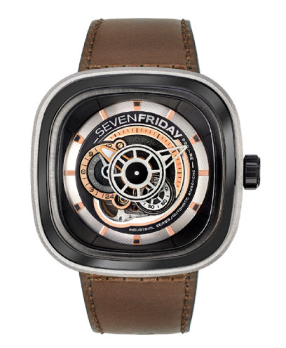 [SE.WATC.0010232] Revolution Sevenfriday On Brown Strap
