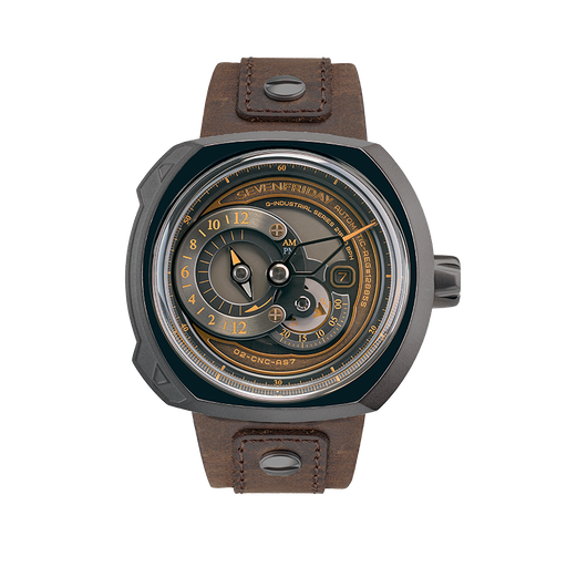[SE.WATC.0010235] Choo Choo Sevenfriday On Brown Strap