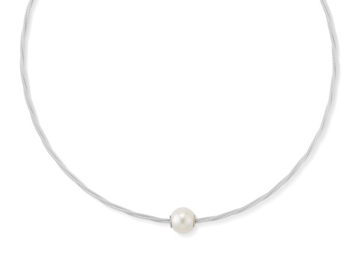 [AL.FASH.0010261] Cable &amp; Fresh Water Pearl Necklace
