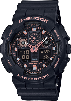 [PA.WATC.0010296] G-Shock Ana-Digital Black & Gold Rose Gold