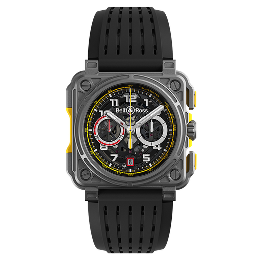 [BE.WATC.0017582] Bell &amp; Ross Chrono Rs18 Titanium On Rubber Strap