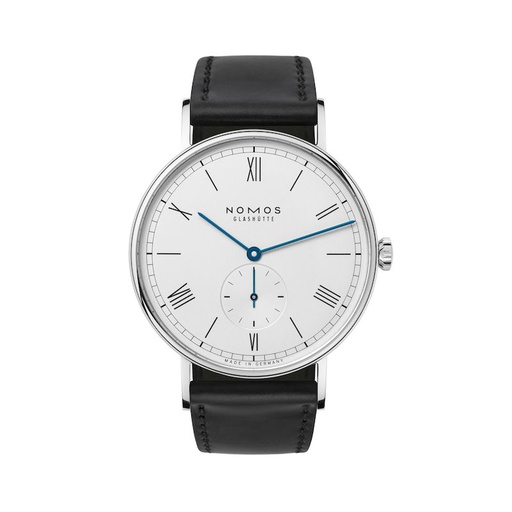 [NO.WATC.019490] Nomos Ludwig 38 White/Silver Dial On Black Strap
