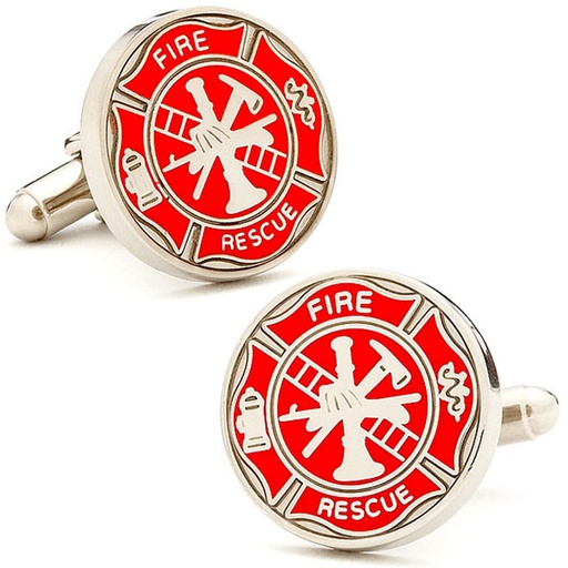[CU.CUFF.0026599] Firefighter Shield Cufflinks
