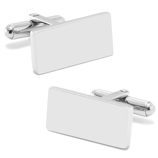 [CU.CUFF.0026613] Stainless Steel Engravable Bar Cufflinks