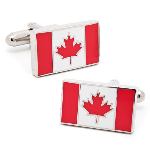 [CU.CUFF.0026634] Canadian Flag Cufflinks