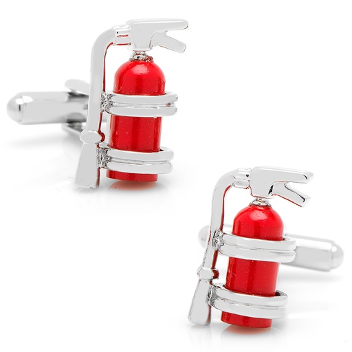 [CU.CUFF.0026684] Enamel Fire Extinguisher Cufflinks