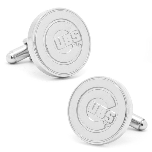 [CU.CUFF.0026877] Silver Edition Cubs Cufflinks